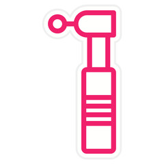 Dental Drill Icon Style