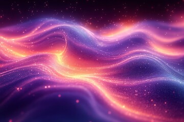 Fototapeta premium Abstract Glowing Waves of Light and Color