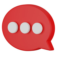 3d Realistic Chat or online message
