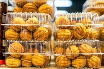 shortbread cookies with filling in disposable containers
