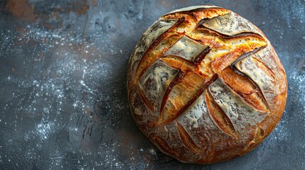 Homemade sourdough bread food photography recipe