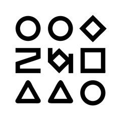 Abstract Geometric Icons Set