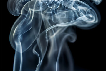smoke on black background