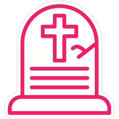 Obraz premium Grave Icon Style