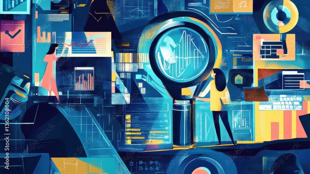 Poster keyword research and analysis, keyword research and analysis in seo with an image showing marketers 