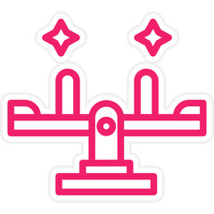 Seesaw Icon Style