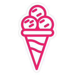 Icecream Cone Icon Style