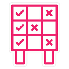 Three in a row Icon Style