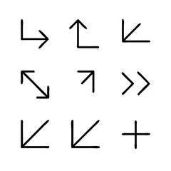 Arrow Direction Icons Set