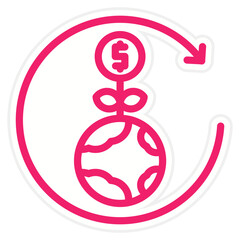 Green Economy Icon Style