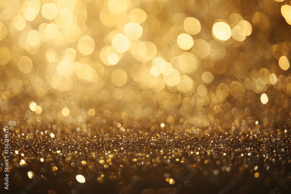 Aufkleber sparkling golden bokeh lights create a magical and festive atmosphere for celebrations and special o