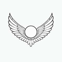 winged heart with wings