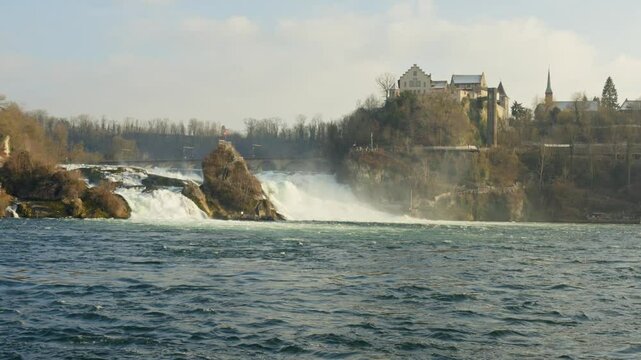 Bigest waterfall in Europe Rhinefalls