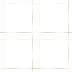 Pale Greyish Brown Seamless Tartan with Metallic White accents Textile Design