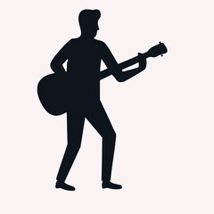 vector silhouette of a man