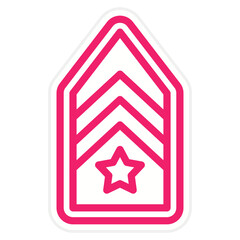 Army Chevron Icon Style