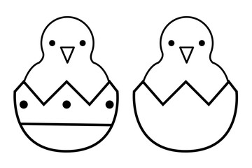 Hatching Chick in Egg Icons