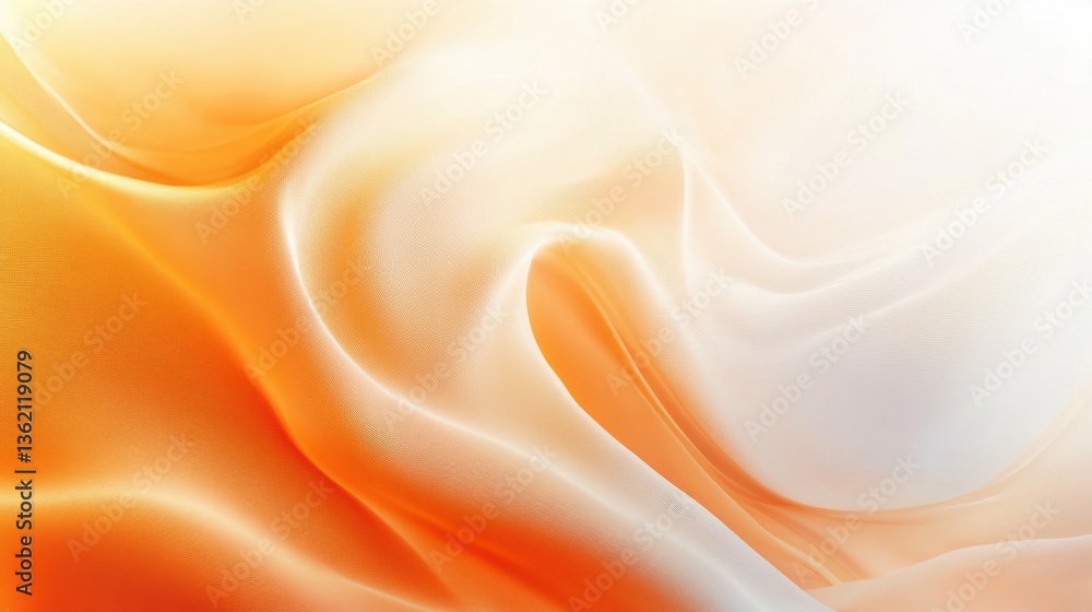 Poster smooth orange white gradient background grainy texture copy space abstract photo