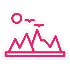 Rocky Mountains Icon Style