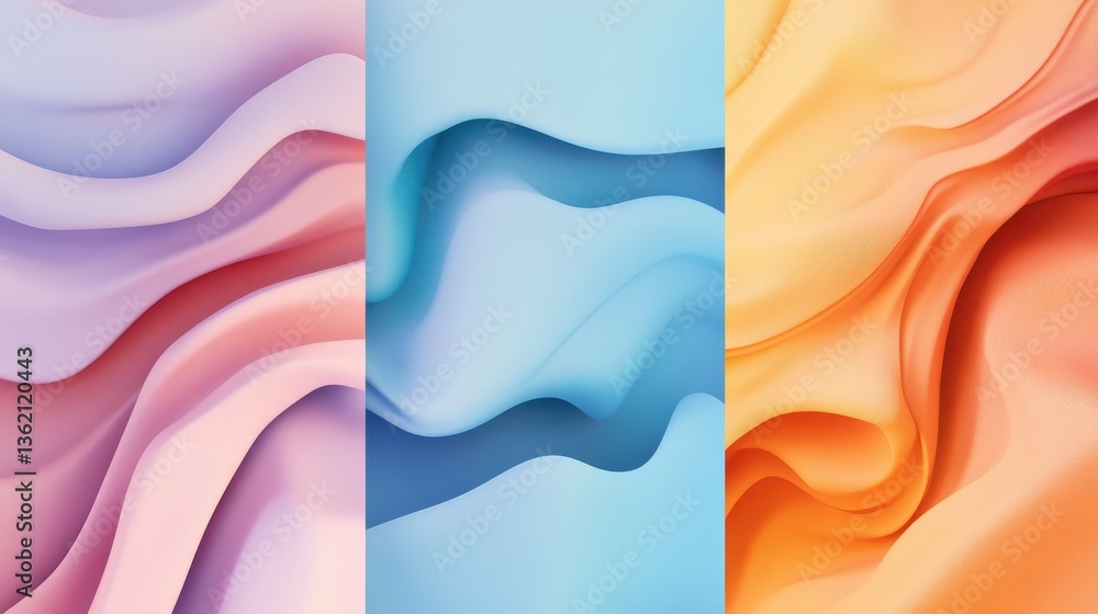 Poster website menu bar abstract concept vector illustration set. guides, faq and support landing page sect