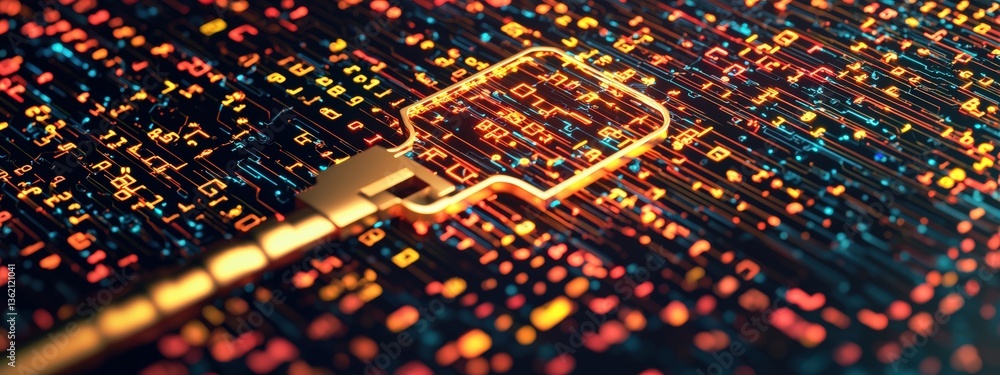Poster erp key forming part of a digital banking security shield