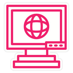 Fototapeta premium Internet Icon Style