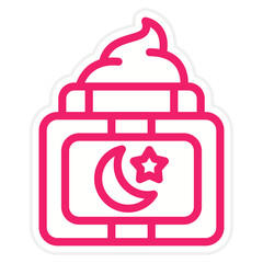 Night Cream Icon Style