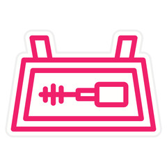 Cosmetic Bag Icon Style