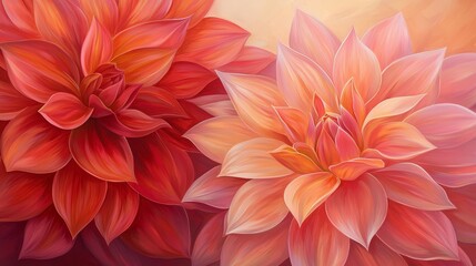 Obraz premium Vibrant orange flowers on sunny yellow background burst of color