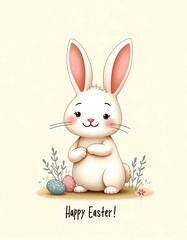 Fototapeta premium Happy Easter card