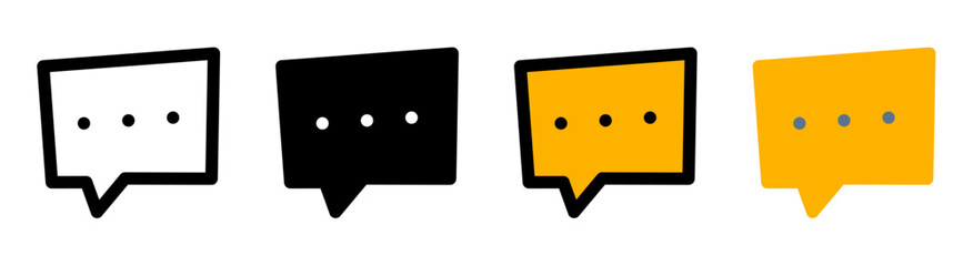 Modern message icon with simple and elegant design. Ideal for communication, chat and messaging applications.