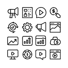 Digital Strategy Icons