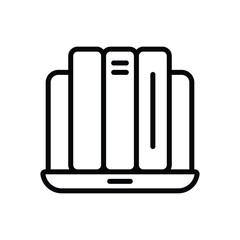Digital Library Vector icon