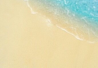 sand and sea, top view 