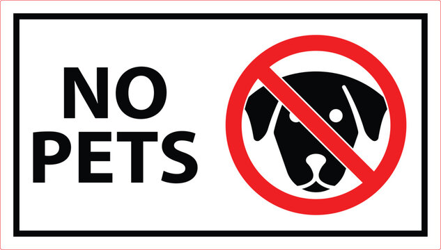 no-pets-images-browse-1-082-stock-photos-vectors-and-video-adobe-stock for Free Printable No Pets Allowed Signs No Pets