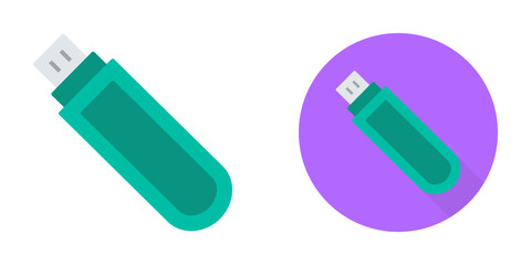 Unique USB Drive Vector Icon