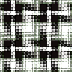 Modern Seamless Tartan in Iridescent Green Grey tones Textile Design
