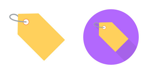 Unique Tag Vector Icon