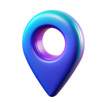 Pinpoint Precision: A 3D render of a vibrant location pin, showcasing navigation, direction, and pinpointing the exact spot with sleek design.