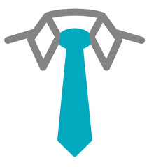 Cartoon Shirt Collar and Tie