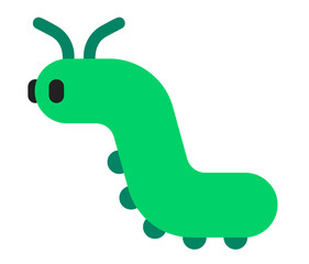 Cartoon Caterpillar Illustration