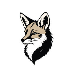 Fototapeta premium Fox logo. Fox head mascot logo vector illustration. Unique fox logo, fox illustration. 