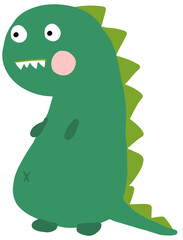 Cute chubby dino dinosaurus