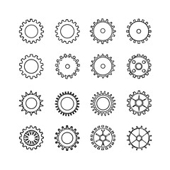 Gear Mechanism Icons