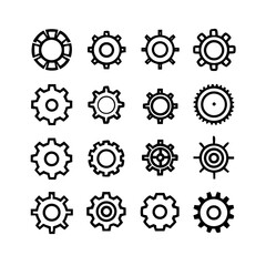 Gear Mechanism Icons