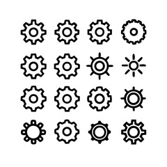 Gear Mechanism Icons
