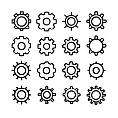 Gear Mechanism Icons