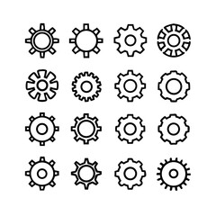 Gear Mechanism Icons