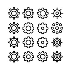 Gear Mechanism Icons