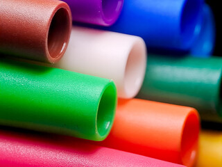 colorful marker pen tips, showcasing vibrant hues and intricate details. Perfect for art supplies